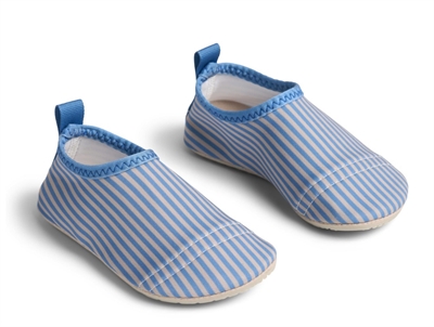 Wheat Shawn swim/beach shoes blue with swim print