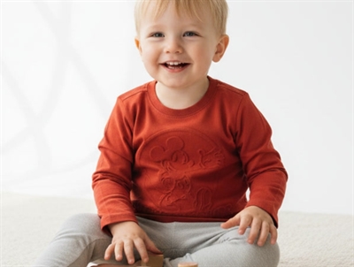 Wheat t-shirt Mickey paprika