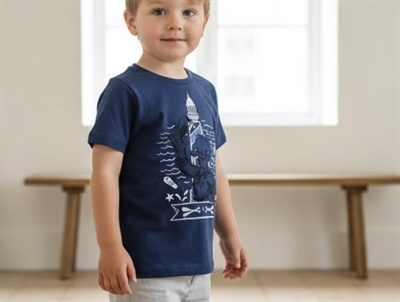 Wheat t-shirt Donald Duck indigo