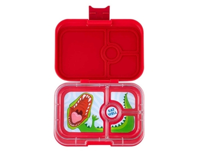 Yumbox misty aqua/rainbow tray 4-sections lunchbox Panino